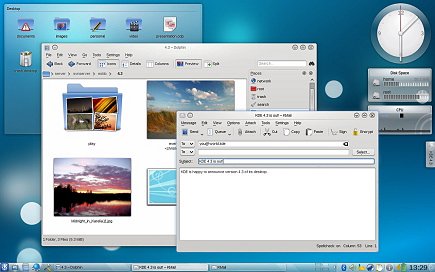 Рабочий стол KDE 4.3