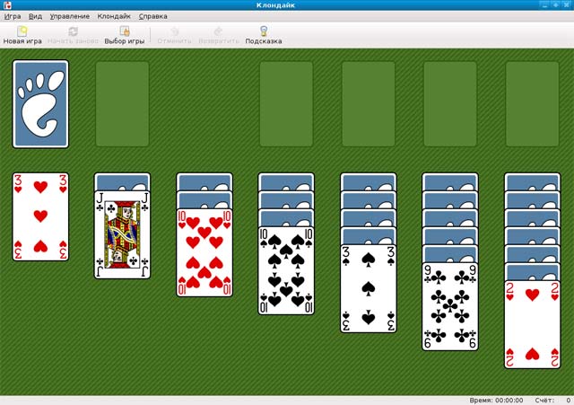 Карточный пасьянс в Linux