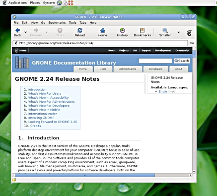 GNOME 2.24